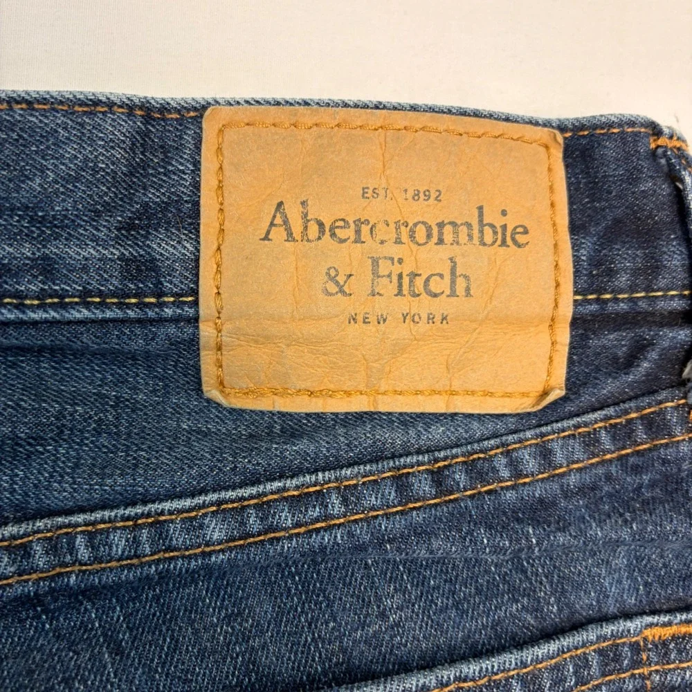 Abercrombie & Fitch Classic Straight Jeans Mens 32x30 Blue Button Fly Denim‎ Y2K